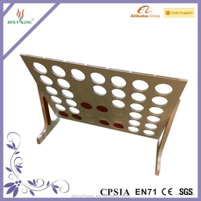 China LARGE Wooden Exteriors Connect Four Game Garden 4 In A Line Game For Chess Rental Products for sale