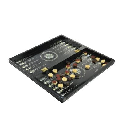 China High Quality Custom Acrylic Wooden Backgammon With Chips And Dice Set for sale