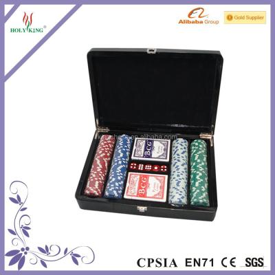 China 2014 New Professional Wooden Casino Poker Set With Wooden Case for sale