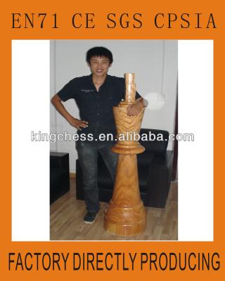 China Giant wooden chess pieces for sale