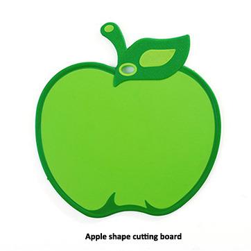 China Sustainable Polypropylene/TPR Fruit Shape Apple Shape Cutting Board for sale