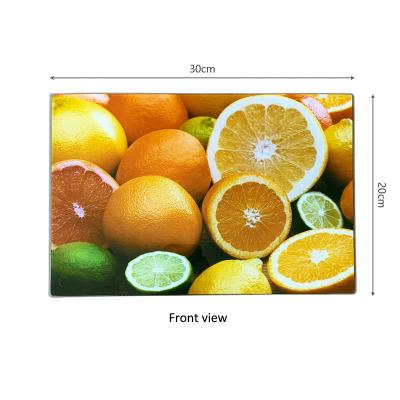 China Viable Top Selling New Design Sublimation Rectangle Custom Hash Glass Cutting Board For Kitchen for sale