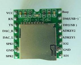 China Voice module MP3-TF-16P for sale