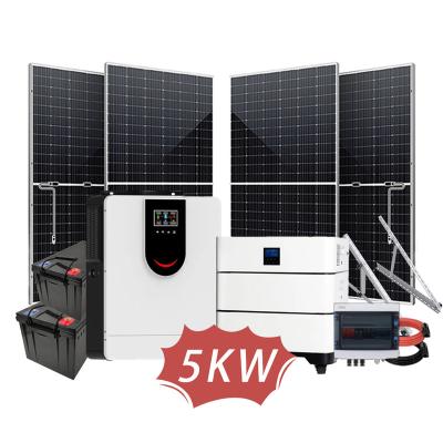 China High Efficiency Solar Energy System Complete Package 5kw Solar Home for sale