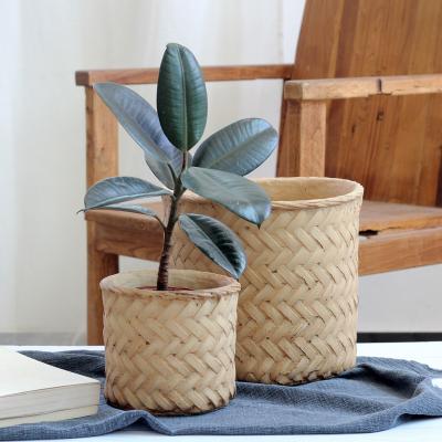 China Europe vasi in cemento vasi in cemento basket weave planter pots for sale