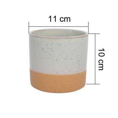 China Modern Ceramic Pots Flower Modern Glazed Stone Design Ceramic Matte 8 Inch Ceramic Indoor Chinese Pots Large Pot for sale