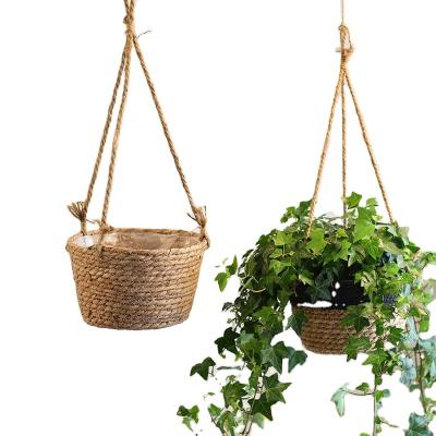 China Joy Living Best Selling Wholesale Popular Garden Style Wicker Hanging Basket for sale