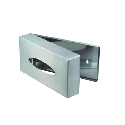 China Minimalist China Manufacturer Supply Custom Stainless Tissue Box Toilet Paper Box Silver Tissue Box for sale