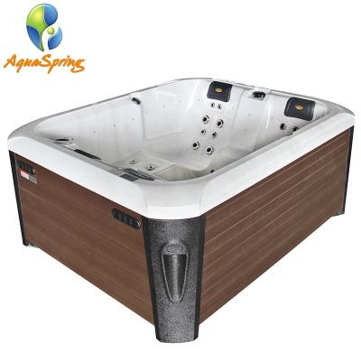 China Freestanding Luxury Outdoor Acrylic Spa Garden Outdoor Hot Tub for sale