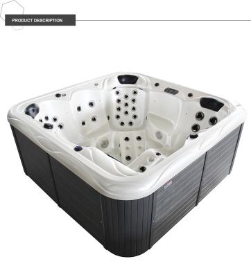 China New Design Freestanding Acrylic Massage Spa Outdoor 6 Person Hottub for sale