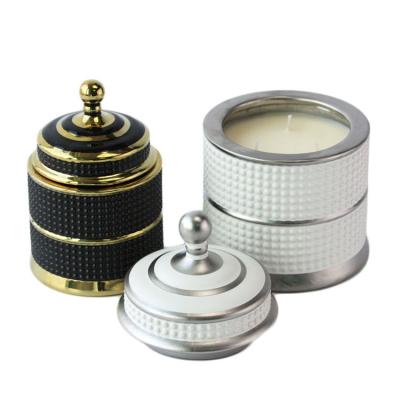 China Europe Private Label Antique White Ceramic Candle Scented Luxury Candles For Party for sale