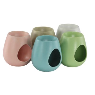 China New Oil Fired Oil Burner Candle Ceramic Wholesale Scented Ceramic Wax Melt Warmer Lantern for sale