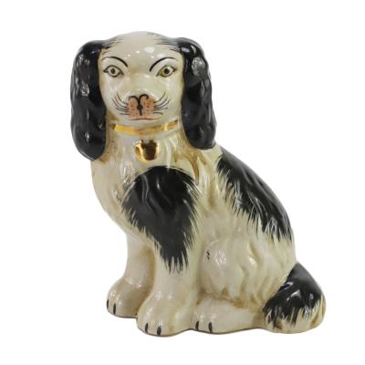 China Vintage Home Decor Vintage Animal Dog Ornaments Craft Sublimation Ceramic Ornament for sale