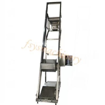 China Packaging Industry Customized 304 Stainless Steel Single Bucket Lift Conveyor for sale