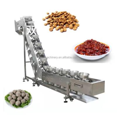 China High Sales Of Food / Packaging Industry Fish Bowl Type Meat Beef Gravy Inclined Conveyor for sale