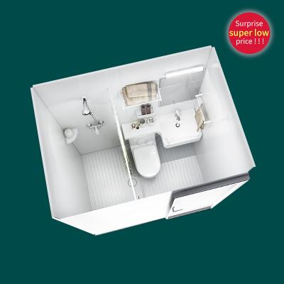 China One Piece Floor Special Offer All In One Bathroom Units UB1217 Which Guaranteed Waterproof Performance for sale