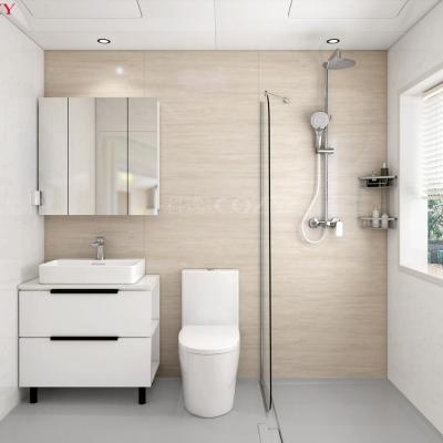 China Strong And Light One Piece Floor All Bathroom Units Prefab Bathroom Pod Hotel Prefab BUJ1624 for sale