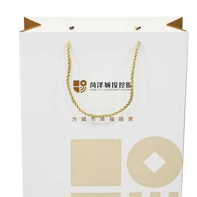 China Recyclable Custom Logo Clothing Shopping Gift Jewelry Packaging Paper Bag for sale