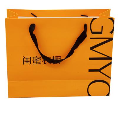 China 2022 Recyclable Printing Custom Kraft Paper Bag Packaging Gift Paper Bag With Logo , Shopping Bag for sale