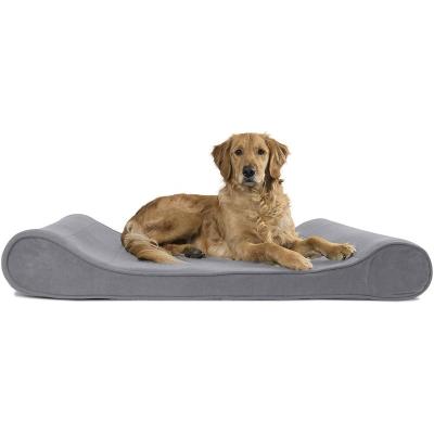 China Cooling Large Dog Bed Sofa Memory Foam Orthopedic Pet Bed for sale