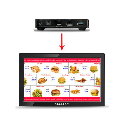 China 4K UHD Restaurant Fast Food Digital Signage Menu Boards Media Player for sale