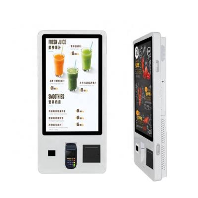 China Restaurant Wall Mount 32 Inch Fast Food Self Service Kiosk Self Service Ordering Ordering Kiosk In Restaurant for sale