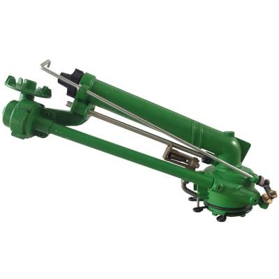 China Water Saving Irrigation Sprinkler Green Rust Proof Metal Large Rain Gun for sale