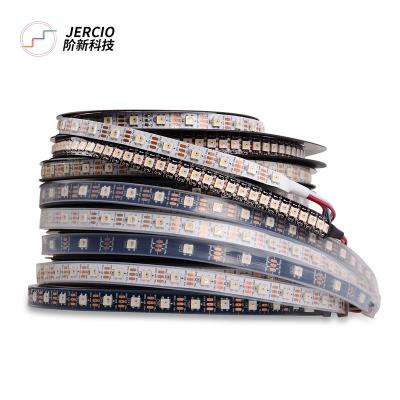 China Indoor outdoor decoration lighting JERCIO DC5V 5050 SMD SK6812/WS2812/XT1511 RGBW 4 in 1 individual accessible led strip for decorative lighting for sale