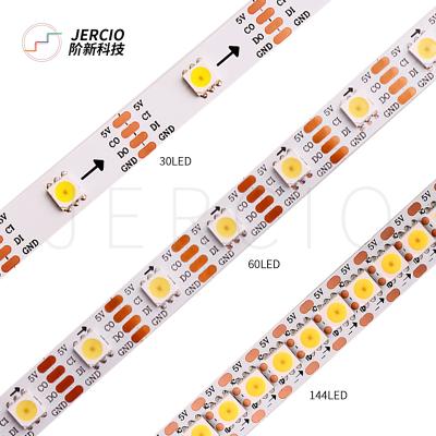 China JERCIO XT9822-W-5050 DC5V (APA102C) WS CW NW Individually Lighting Decorative LED Accessible Strip for sale