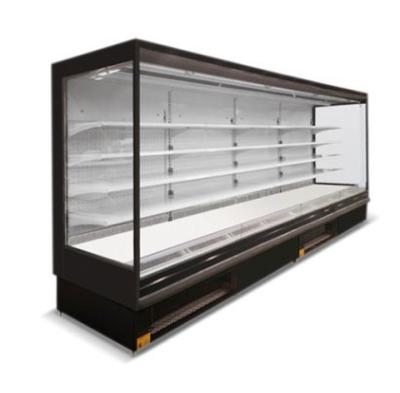 China Double-temperature Commercial Supermarkets Fruits And Vegetables Open Display Coolers And Chillers Fridge Freezer for sale