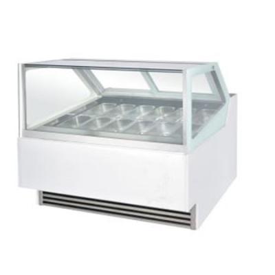 China High Quality Single-temperature Chest Countertop Ice Cream Display Showcase Small Freezer Commercial Refrigerator for sale