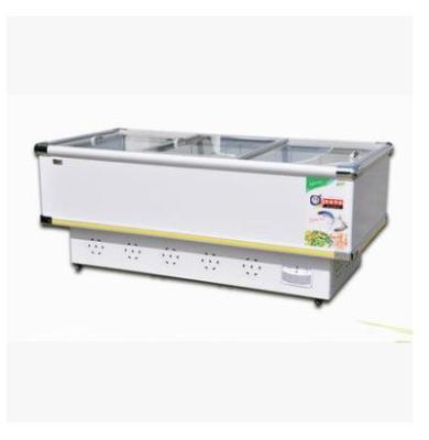 China Single-temperature Commercial Super Market Fish Ice Cream Display Chest Freezers And Refrigerators Prices With Glass Display For Supermarket for sale