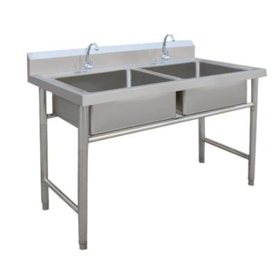 China With Faucet Stainless Steel Kitchen Table Cabinet Sinks Sink Equipment With Storage Tub for sale