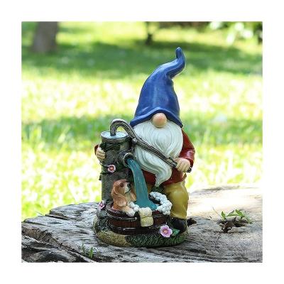 China Europe Solar Resin Ornaments Factory Manufactures Various Resin Craft Garden Accessories Dwarf Statues for sale