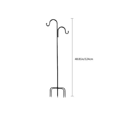 China High Quality Iron Durable Using Various Wrought Iron Garden Shepherd's Double Hook for sale