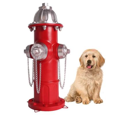 China World resin open fire hydrant puppy pee training statue large fire hydrant outdoor garden decoration statue for sale