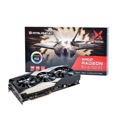 China High Performance Graphics Card Dataland RX 6700 XT 12GB GDDR6 Gameing Desktop Desktop Card for sale