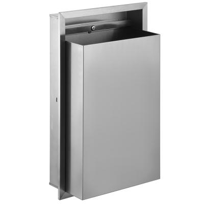 China ODM Modern Factory Stainless Steel Waste Receptacle And Wall Mounted Recessed Trash Can for sale