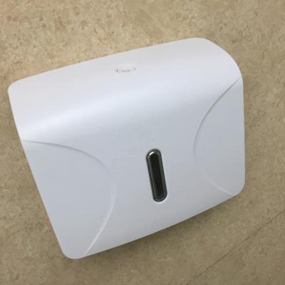 China LQS Contemporary High Quality ABS Plastic Wall Mounted White Color Z Fold Paper Towel Dispenser for sale