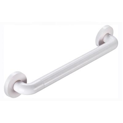 China Durable And Eco-friendly 50cm ABS Bathroom Grab Rail Handrail Set Nylon White Grab Rail Bar For Project for sale