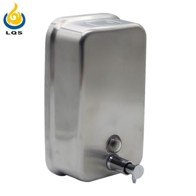 China Metal Matted Finish Hand Dispenser 304 Foam Soap Dispenser Stainless Steel Sanitizer Pump Manual Soap Dispenser for sale