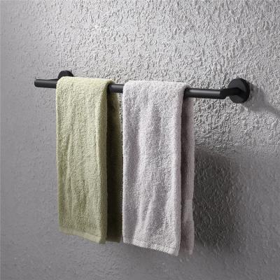 China Modern Wholesales Durable SUS304 Stainless Steel Towel Rack Black Single Towel Rack for sale