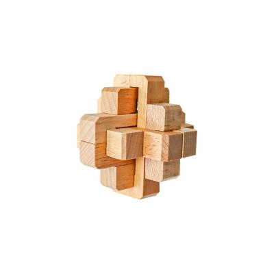 China Educational Toys of Toy Kongming Luban Lock Kids Children3 D Toy Adult Intellectual Brain Teaser Educational Handmade Wooden Puzzle Game for sale