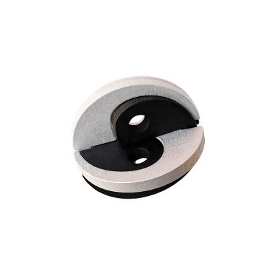 China Toys C01200 Disentanglement Black Silver Wooden Yin And Yang Jigsaw Puzzle Handheld Games for sale