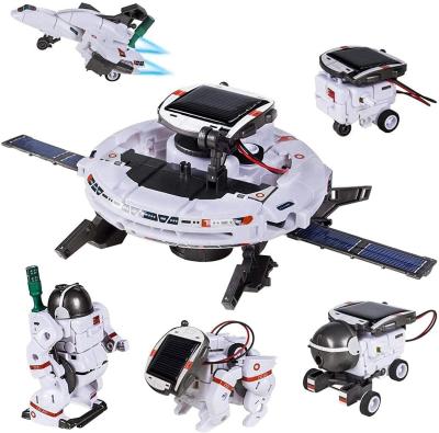 China C03005 Gifts Space Fleet Toy Robots DIY Solar Energy Science Educational Kit Solar Robot Toys 6 in 1 for Kids Solar Powered for sale