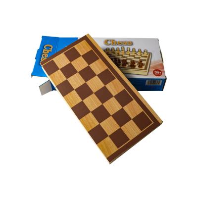 China C04130 Travel Chess Board Portable Folding Wood Carving Chess Set Staunton Travel Chess Set for Kids and Adults for sale