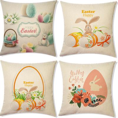 China Canvas Sublimation Easter Pillow Covers Easter Pillow Covers for sale