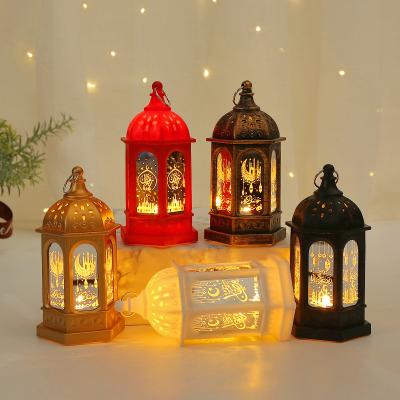 China New Design Plastic Discount Hexagon Ramadan Lights Moon Eid Mubarak Lights Decoration for sale