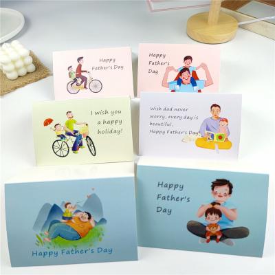 China Party Gifts 6pcs Fathers Day Greeting Card Happy Father's Day Cards DIY Ideas For Fathers Day Gifts for sale