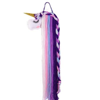 China Hot Unicorn Storage Children's Hairpin Hair Accessories Belt Wall Mounted Headwear Storage Festival Decoration Pick Ins Style Belt Finishing Rack for sale